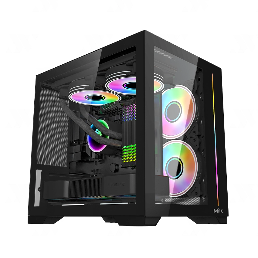 Vỏ Case MIK LV12 Mini Elite ITX M-ATX Đen Vỏ Case MIK LV12 Mini Elite ITX M-ATX Đen