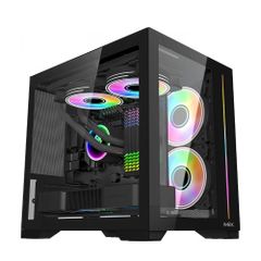 Vỏ Case MIK LV12 Mini Elite ITX/M-ATX Đen