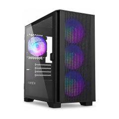 Vỏ Case Montech Air 100 ARGB M-ATX/Mid Tower Đen Kèm 4 Fan ARGB