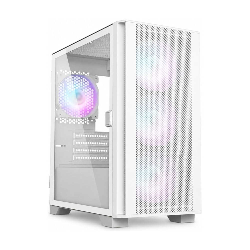 Vỏ Case Montech Air 100 ARGB M-ATX/Mid Tower Trắng Kèm 4 Fan ARGB