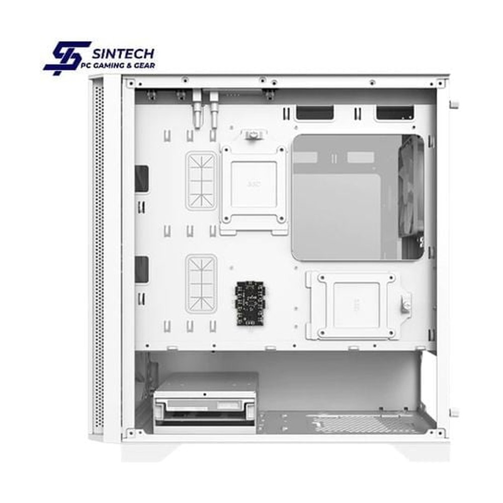 Vỏ Case Montech Air 100 ARGB M-ATX/Mid Tower Trắng Kèm 4 Fan ARGB