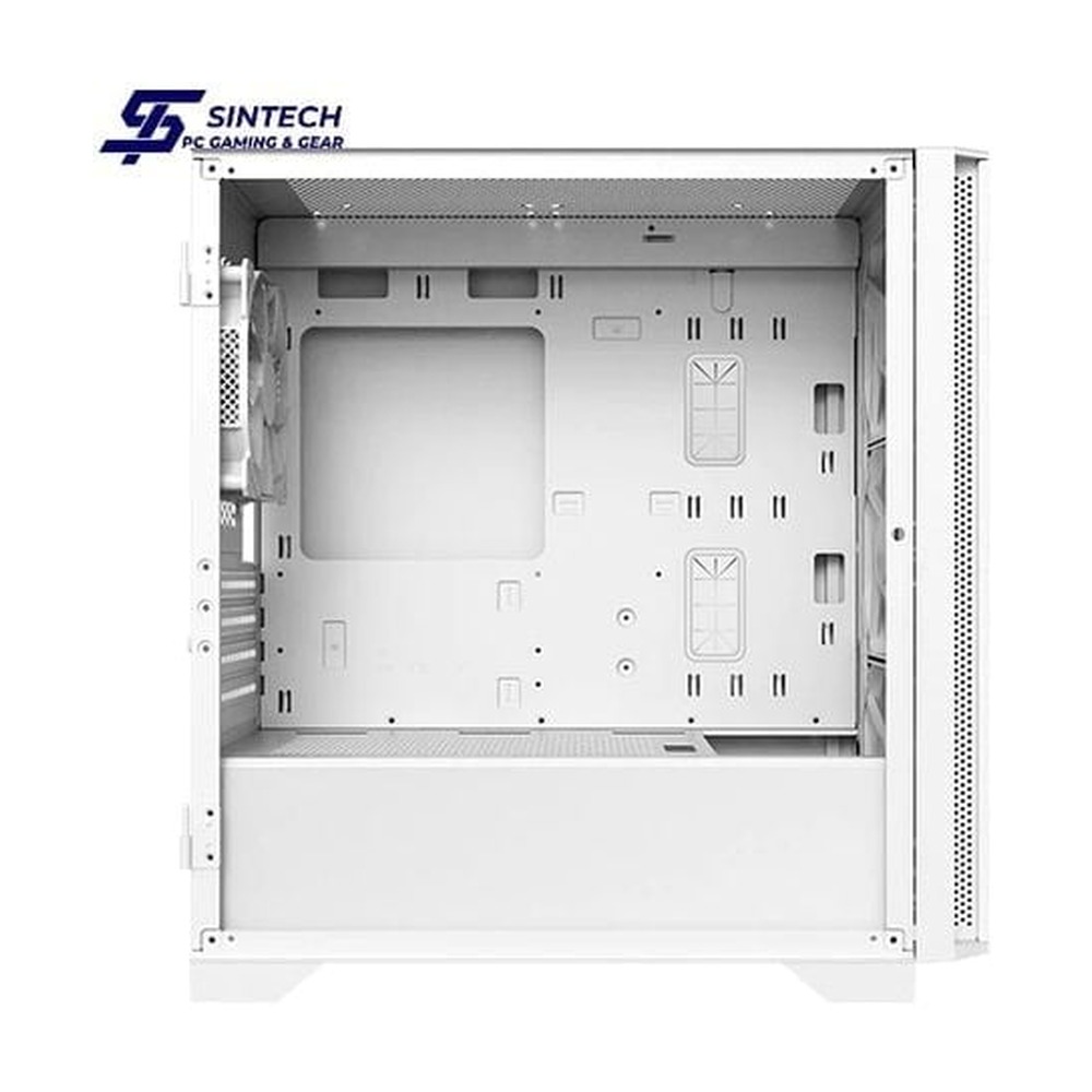 Vỏ Case Montech Air 100 ARGB M-ATX/Mid Tower Trắng Kèm 4 Fan ARGB