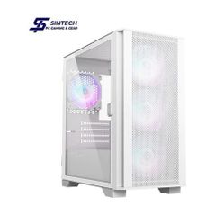 Vỏ Case Montech Air 100 ARGB M-ATX/Mid Tower Trắng Kèm 4 Fan ARGB