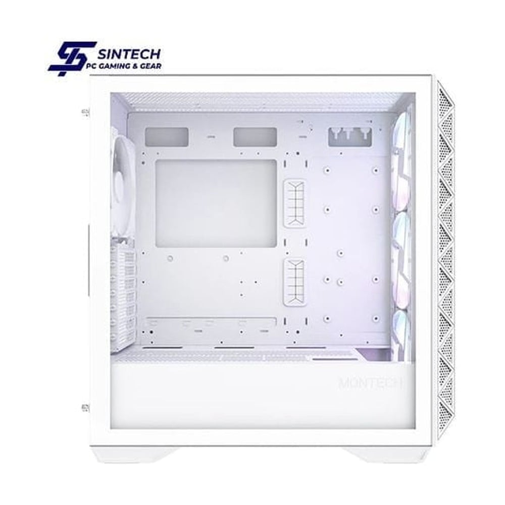 Vỏ Case Montech Air 903 Max E-ATX/ATX/M-ATX/ITX Trắng Kèm Fan
