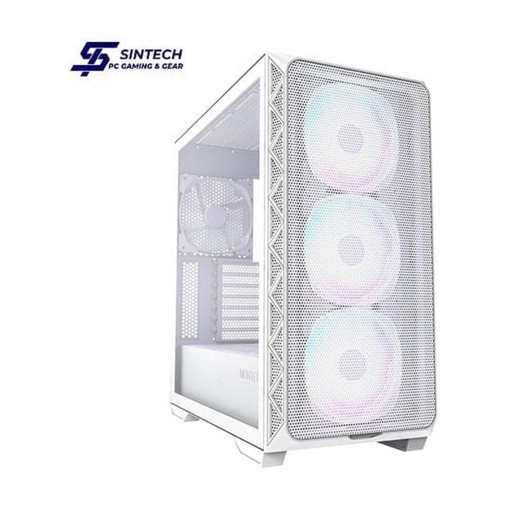 Vỏ Case Montech Air 903 Max E-ATX/ATX/M-ATX/ITX Trắng Kèm Fan