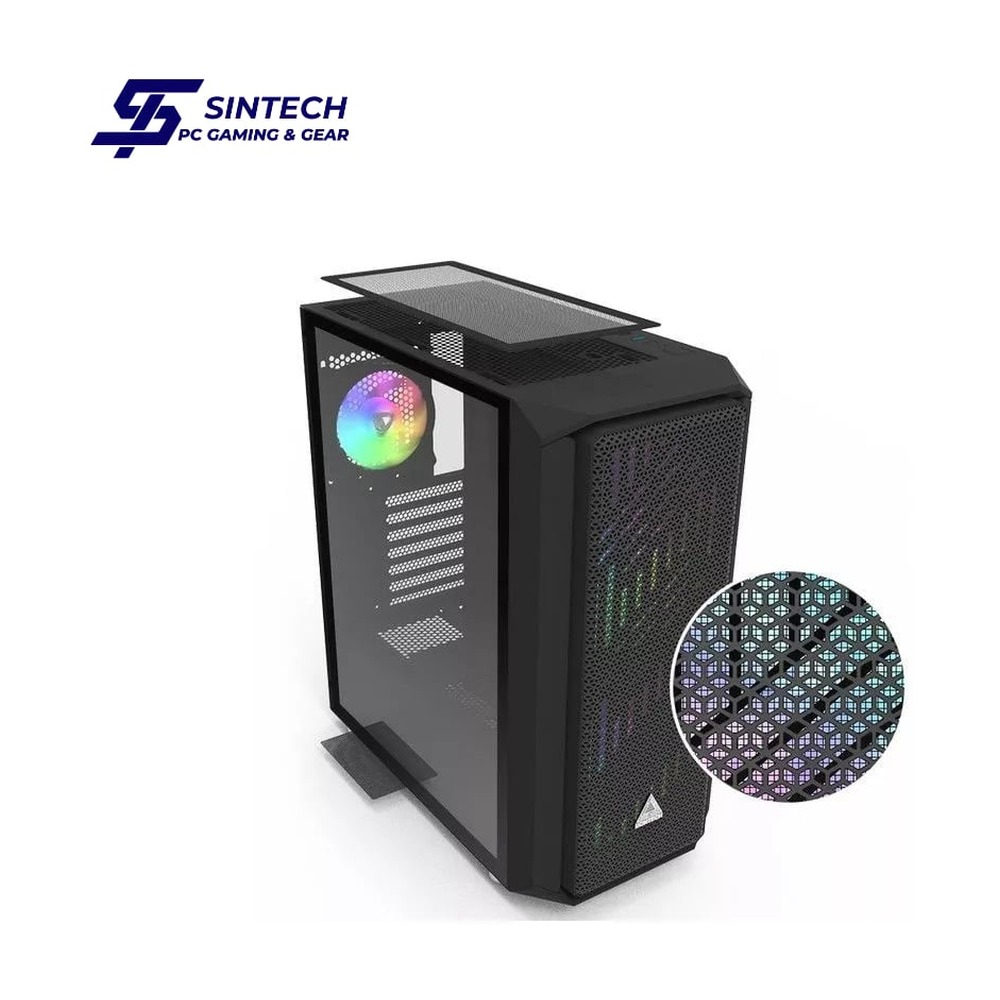 Vỏ Case Montech Air X ARGB E-ATX/ATX/M-ATX/ITX Đen Kèm Fan