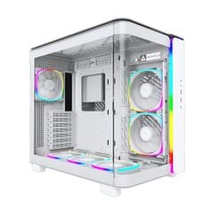Vỏ Case Montech King 95 ATX/M-ATX/ITX Trắng Sẵn 6 Fan ARGB