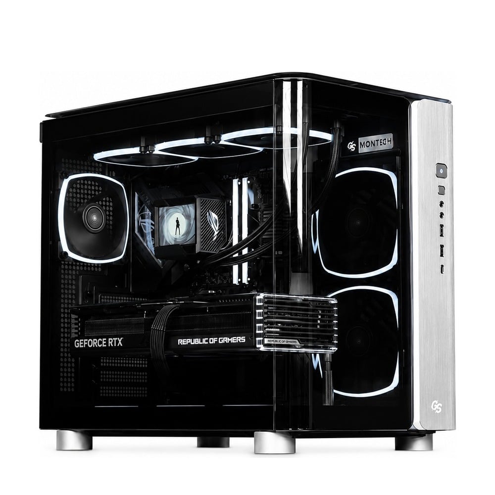 Vỏ Case Montech King 95 ATX/M-ATX/ITX Xanh Kèm 6 Fan ARGB