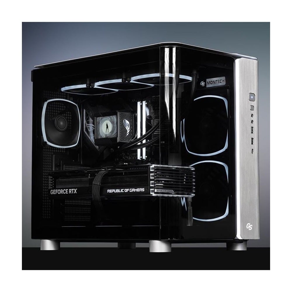 Vỏ Case Montech King 95 ATX/M-ATX/ITX Xanh Kèm 6 Fan ARGB