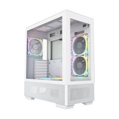 Vỏ Case MONTECH SKY TWO ATX/Mid Tower Trắng Kèm sẵn 4 Fan RGB
