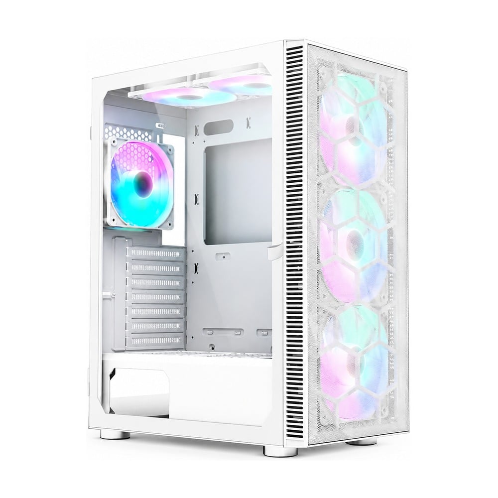 Vỏ Case Montech X3 Mesh ATX/M-ATX/ITX Trắng Kèm Fan