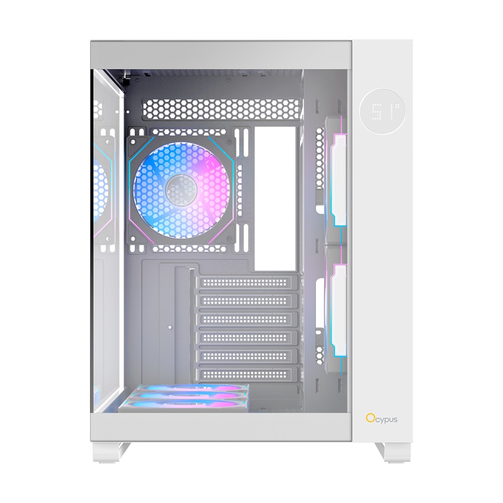 Vỏ Case Ocypus Iota C70 Trắng Sẵn 3 Fan ARGB