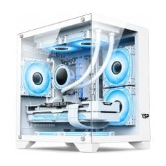Vỏ Case VSP Aquanaut Pro Gaming X2 Galaxy M-ATX/ITX Trắng