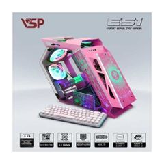 Vỏ Case VSP ESPORT ROG ES1 M-ATX/ITX Hồng