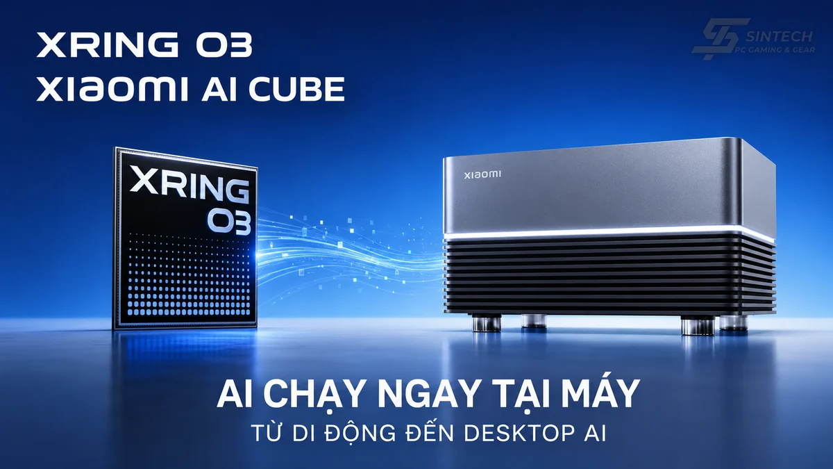 May tinh Xiaomi AI Cube chay mo hinh AI ngay tai may