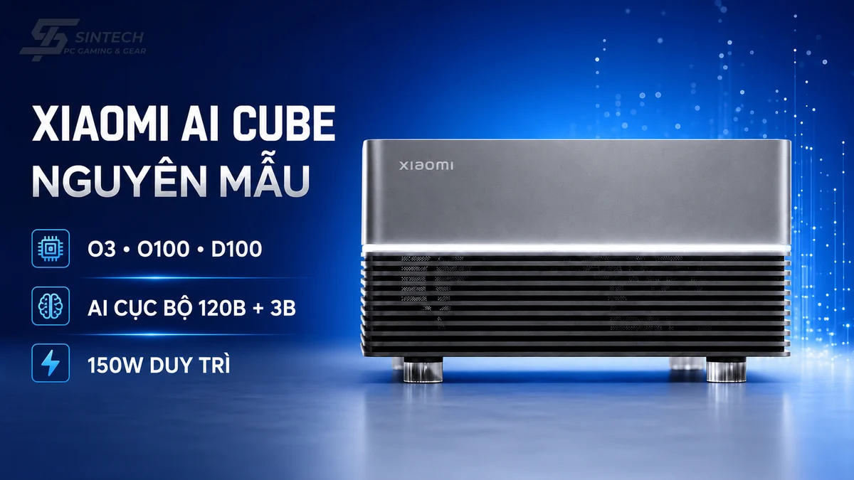 Nguyen mau Xiaomi AI Cube cong suat 150W chay mo hinh 120B