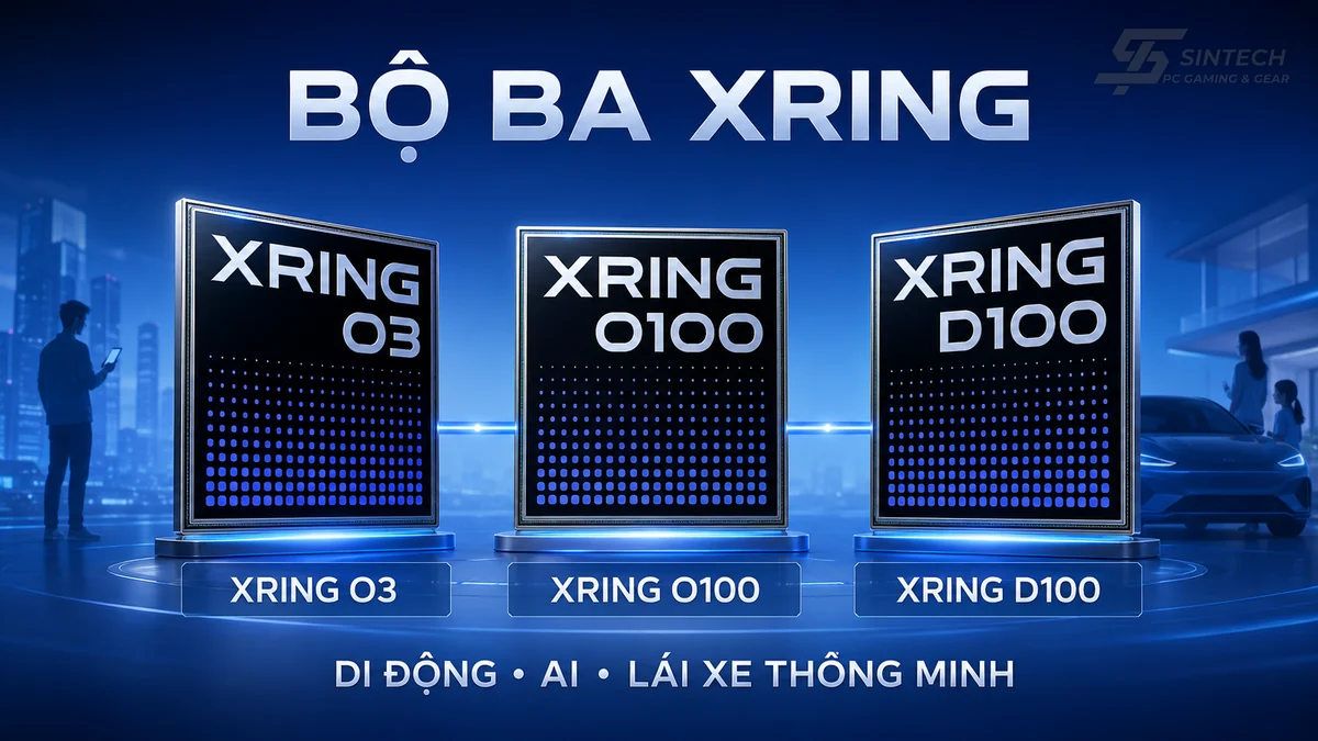Bo ba chip XRING O3, XRING O100 va XRING D100 cua Xiaomi