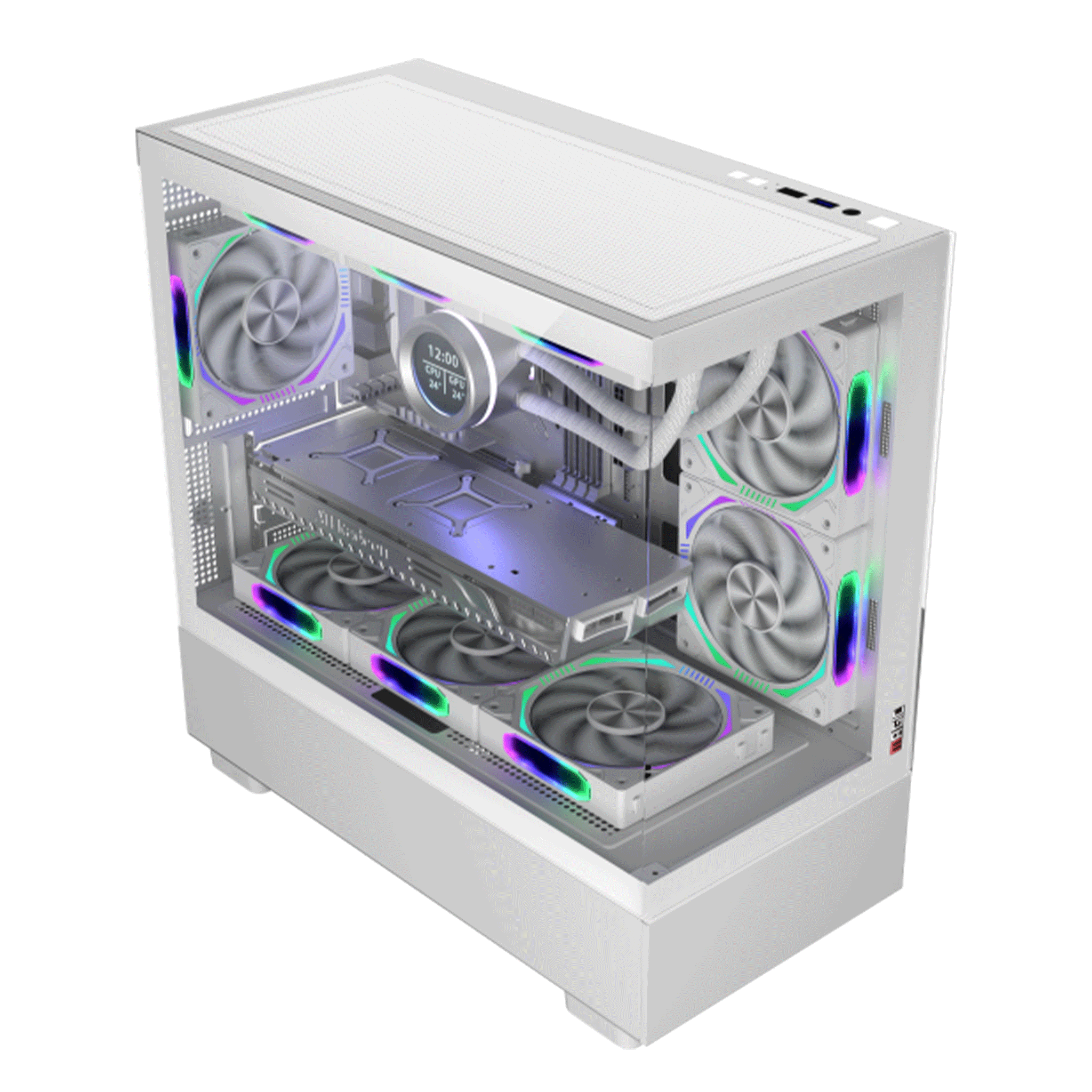 Vỏ Case Magic MIX Tower Pro AIO 360 Trắng
