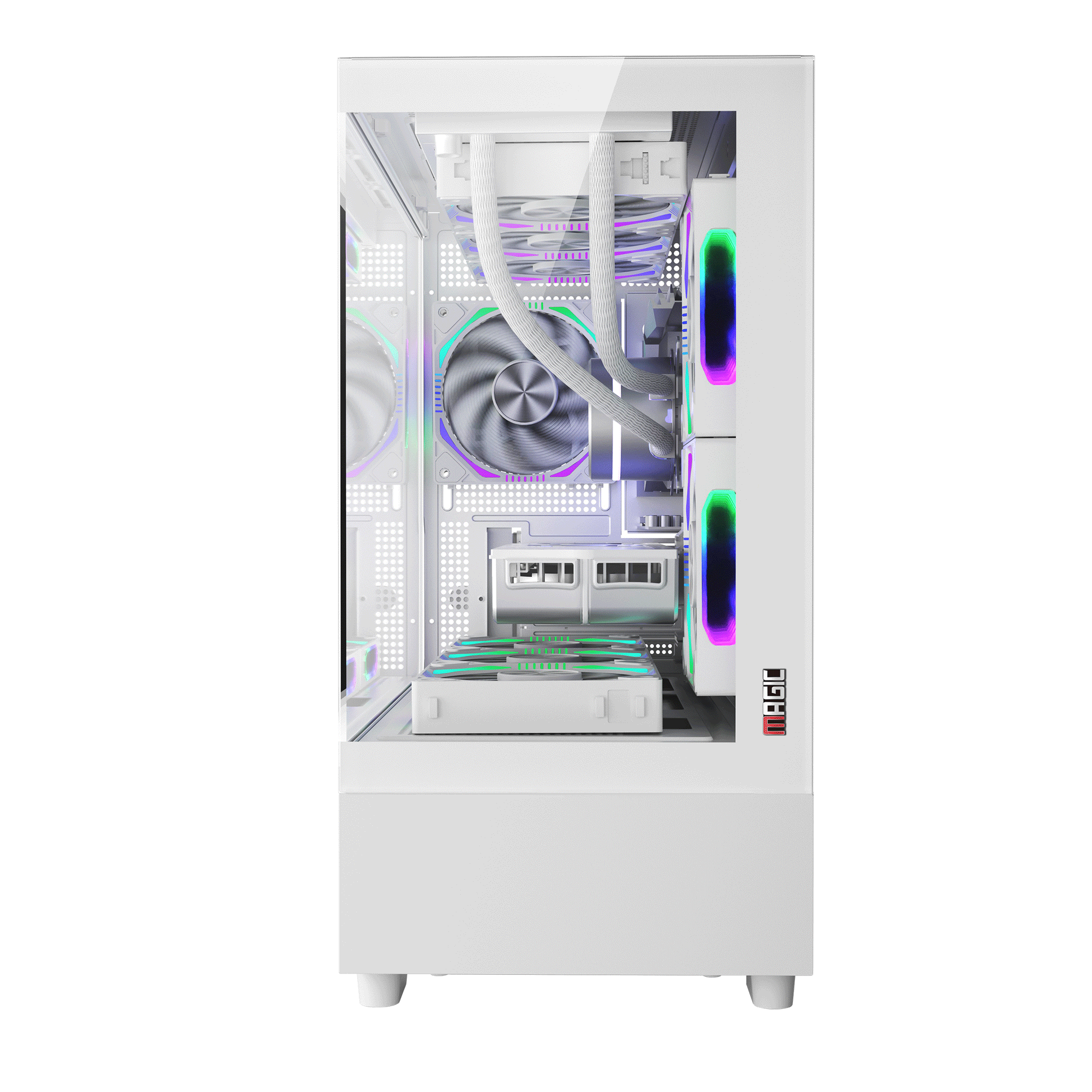 Vỏ Case Magic MIX Tower Pro AIO 360 Trắng