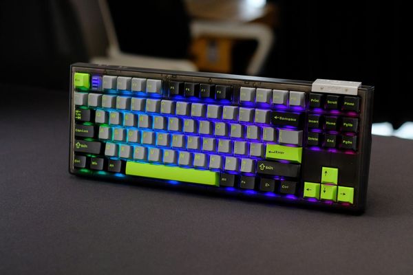 Phím Cơ Darmoshark K9 Magnetic Switch RGB Đen + Xanh lá + Xám Có Dây