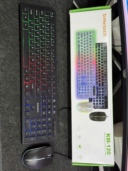 Combo phím chuột Simetech KM-120 LED RGB