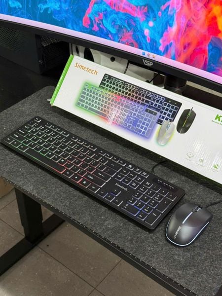 Combo phím chuột Simetech KM-120 LED RGB