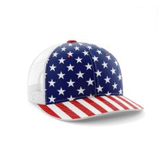 Nón Thể Thao Thiết Kế Riêng - Họa Tiết Quốc Kỳ Mỹ NTTK15