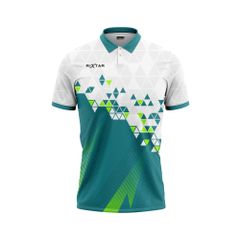 Custom Pickleball & Tennis Polo – Geometric Elevation Pattern