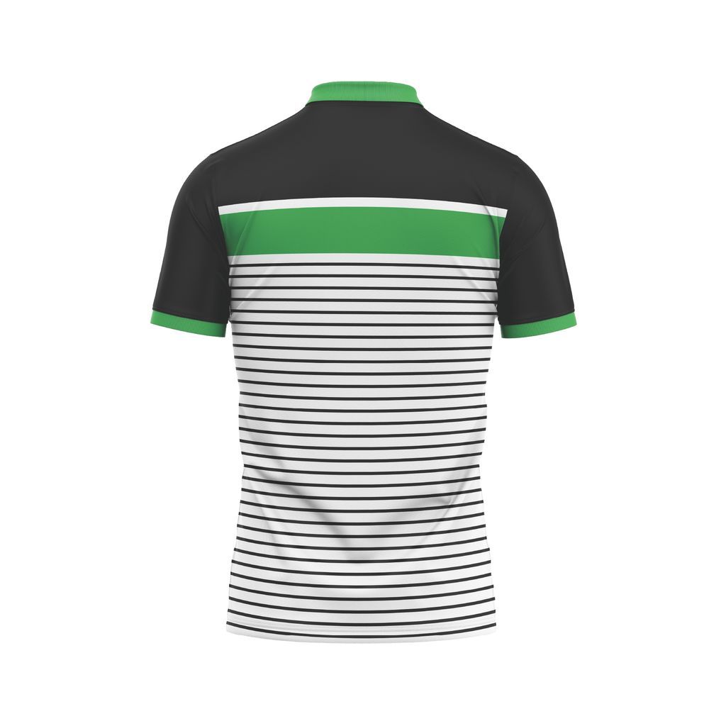 Custom Pickleball & Tennis Polo – Horizon Stripes Pattern
