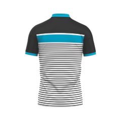 Custom Pickleball & Tennis Polo – Horizon Stripes Pattern