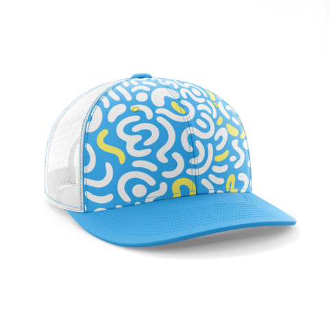 Custom Hats & Caps – Abstract Doodle Print NTTK13