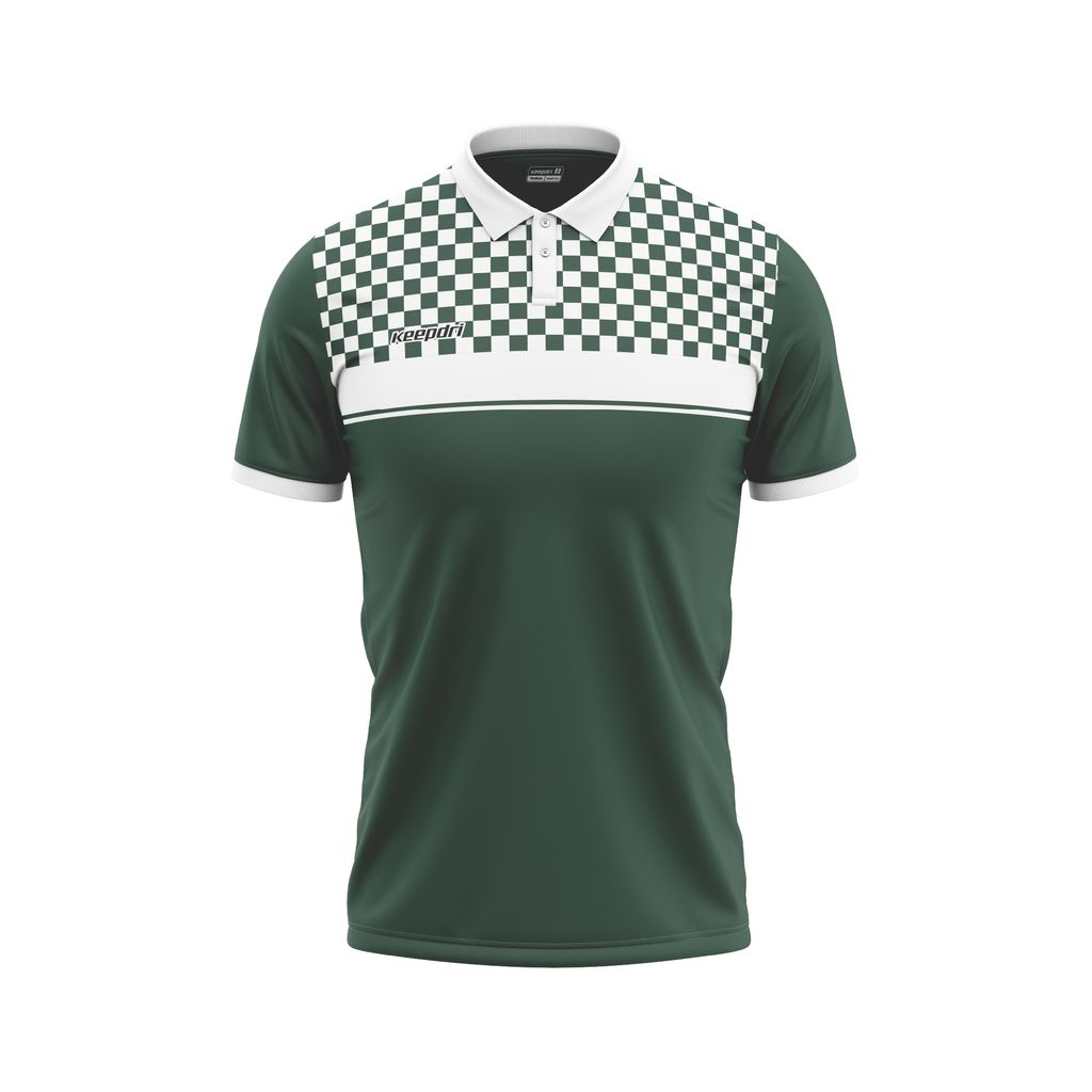 Custom Pickleball & Tennis Polo – Checkerboard Pattern