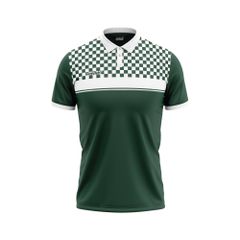 Custom Pickleball & Tennis Polo – Checkerboard Pattern