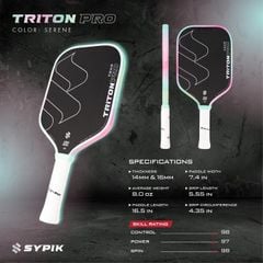 Vợt Pickleball Triton Pro (16mm) - Serene color
