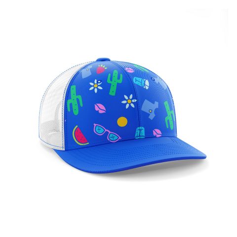 Nón Thể Thao Thiết Kế Riêng - Họa Tiết Mùa Hè NTTK05