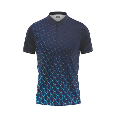 Custom Pickleball & Tennis Polo – Midnight Scales