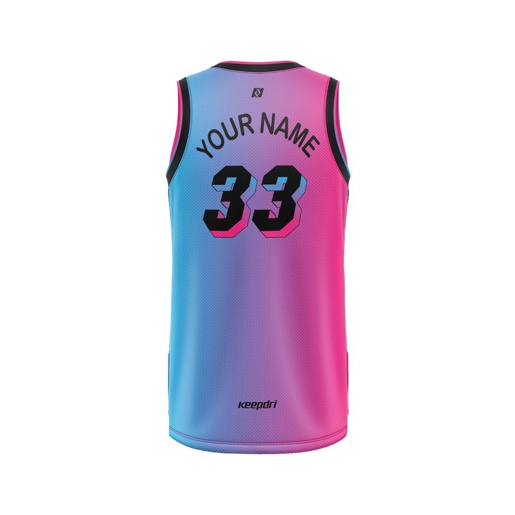 Áo Bóng Rổ Thiết Kế Họa Tiết Gradient