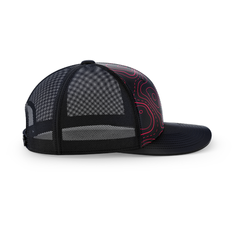 Custom Hats & Caps – Grey Contours Pattern NTTK11