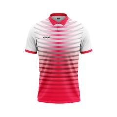 Áo Pickleball - Tennis polo họa tiết xanh đỏ