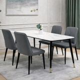  Bộ Bàn Ăn Mặt Đá Hebe + Ghế Erica 