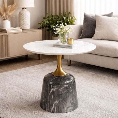  Bàn Trà Trang Trí Mặt Đá Ceramic AKAM04 