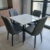  Bộ Bàn Ăn Mặt Đá Hebe + Ghế Erica 