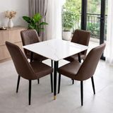  Bộ Bàn Ăn Mặt Đá Hebe + Ghế Erica 