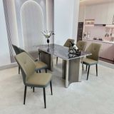  Bộ Bàn Ăn Mặt Đá Cao Cấp HAK22 + Ghế Roman HAG43 