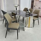  Bàn Ăn Mặt Đá Cao Cấp HAK71 Sang Trọng, Hiện Đại 