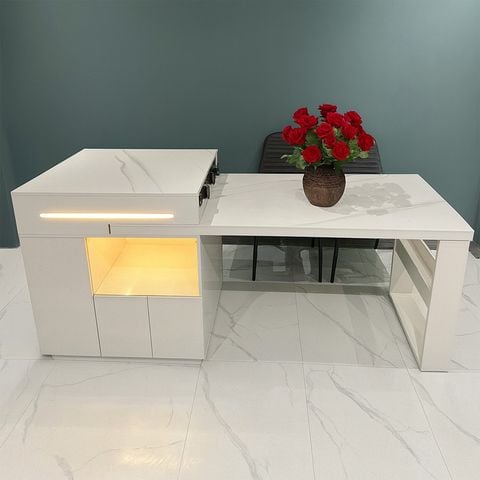 bàn đảo bếp đa năng mặt đá