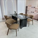  Bộ Bàn Ăn Mặt Đá HAK59 + Ghế Ariston HAG55 