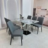  Bộ Bàn Ăn Mặt Đá HAK81 + Ghế Erica HAG35 