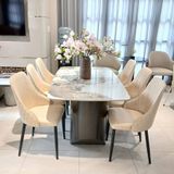  Bộ Bàn Ăn Mặt Đá Maya ACC22 + Ghế DPA67 
