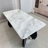  Bàn Ăn Mặt Đá Cao Cấp HAK29 Chân Inox Mạ Titan 